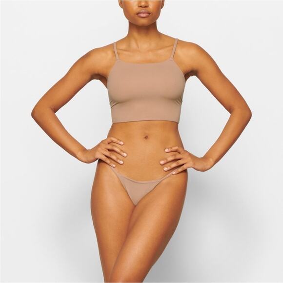 SKIMS Fits Everybody Strappy Back Cami Tank Sienna Nude Tan Size 3XL NEW - Picture 2 of 12